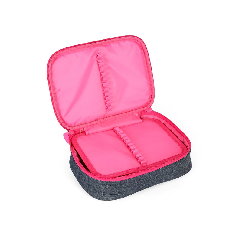 Estojo Box Azul Barbie Luxcel