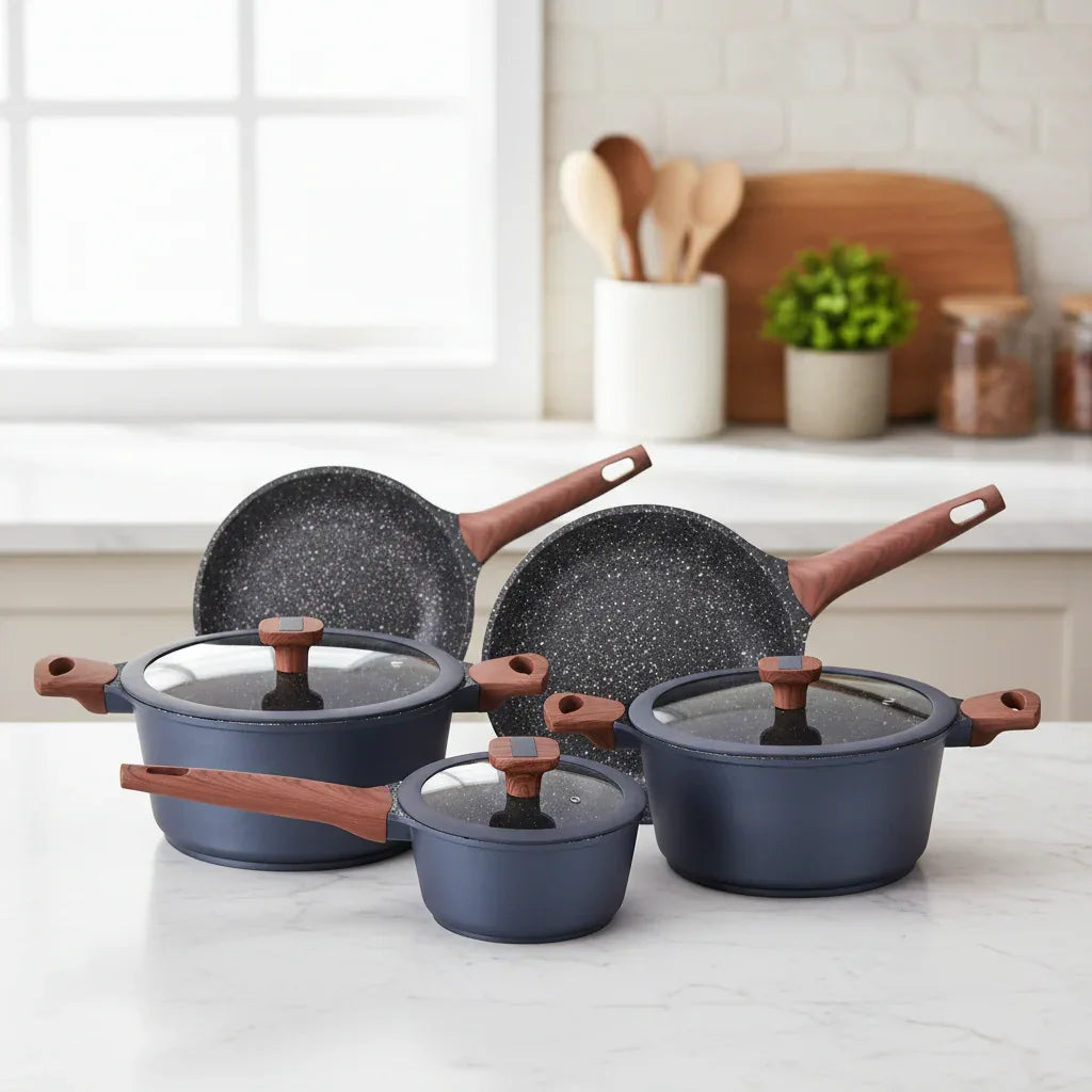 Conjunto De Panelas Titanium 5 Peças MTA 8460 - Loja Do Thor