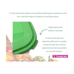 Conjunto 5 Potes Quadrados Verde Plástico Sanremo 490/2C - Loja Do Thor