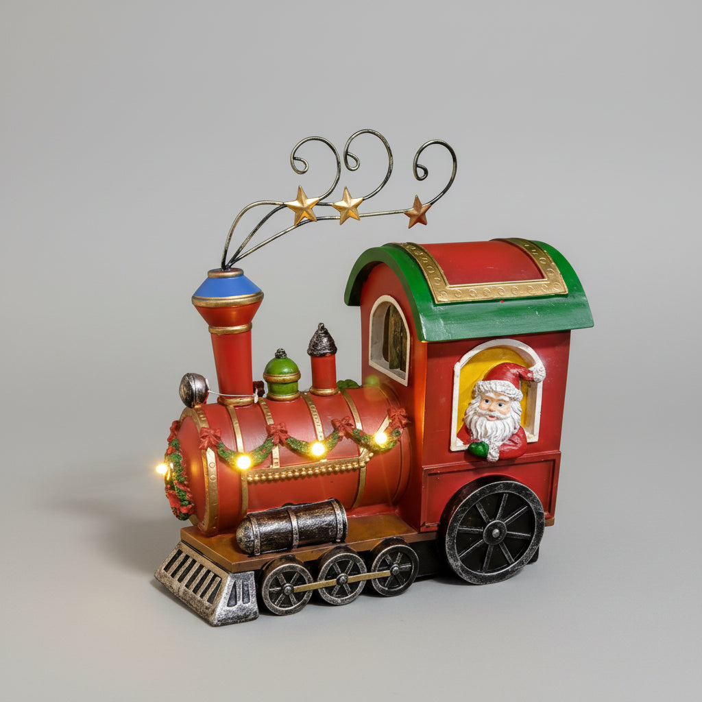 Adorno Natalino Trem do Papai Noel C/Led Grillo 56822