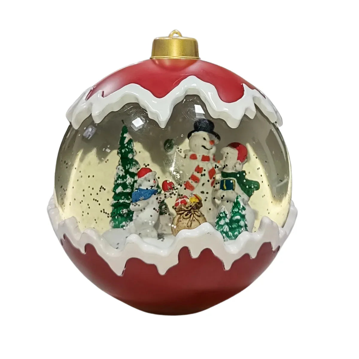 Globo De Natal Decorativo C/LED 16,3X15X15cm Colorido 820180 - Loja Do Thor
