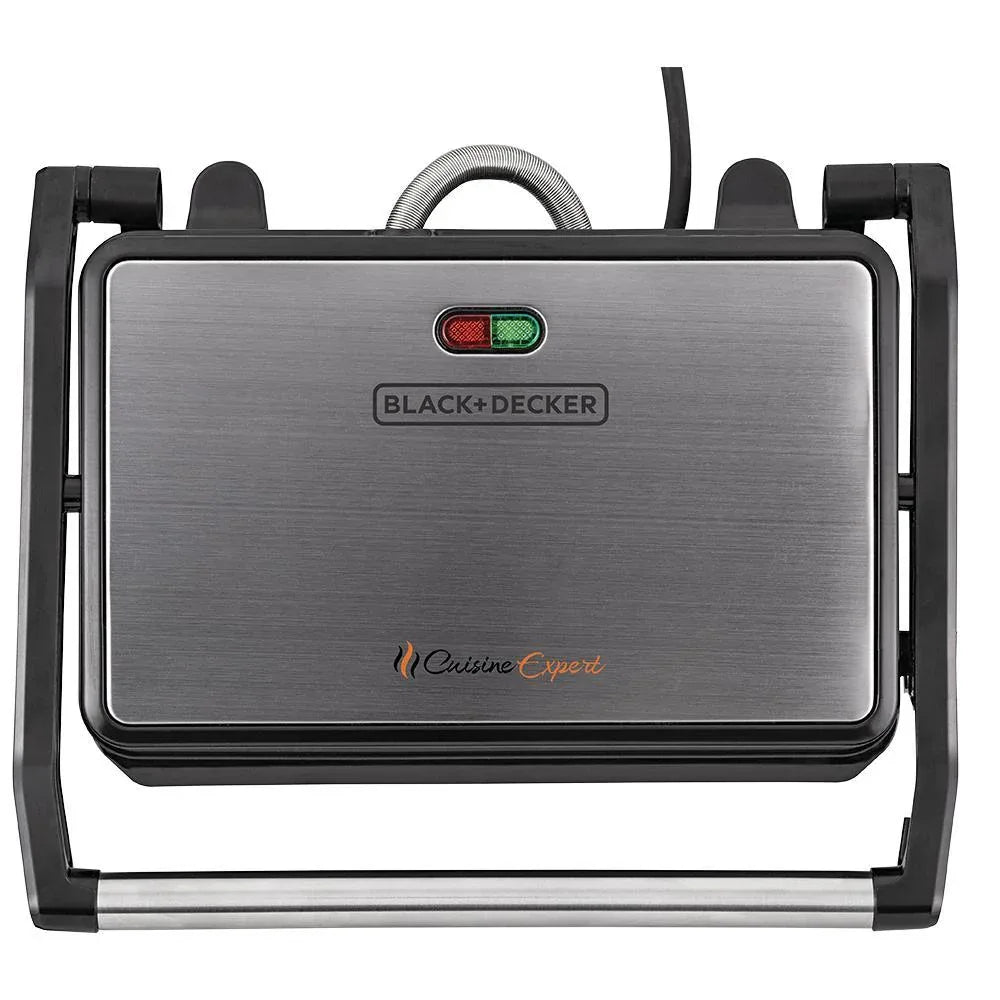 Grill Prensa Inox G1200 Articulavel 800W 220V Black & Decker - Loja Do Thor