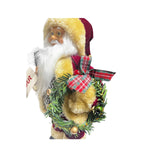 Papai Noel Em Pé Vermelho E Marrom 35CM 30310