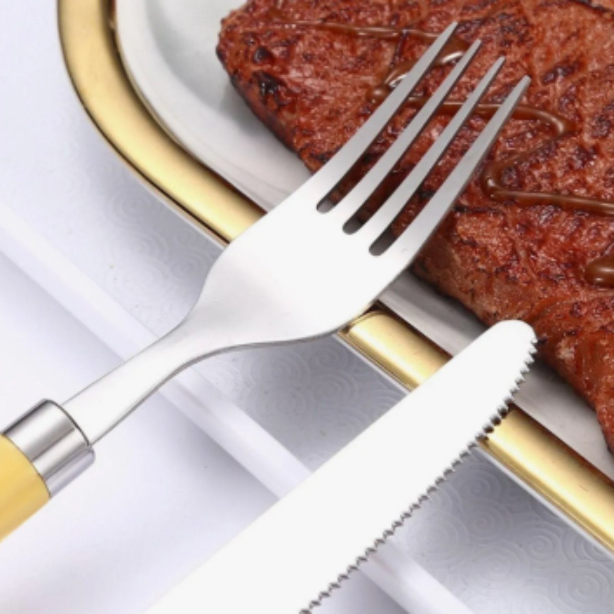 Faqueiro Asper Bamboo Conjunto 24 Pecas - Mimo Style