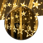 Cascata 138 Leds Estrela 127V Branco Quente -Grillo