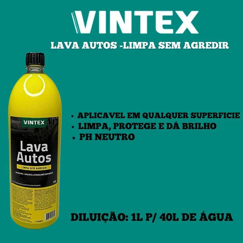 Lava Autos Limpa Sem Agredir 1,5L - Vintex - Loja Do Thor