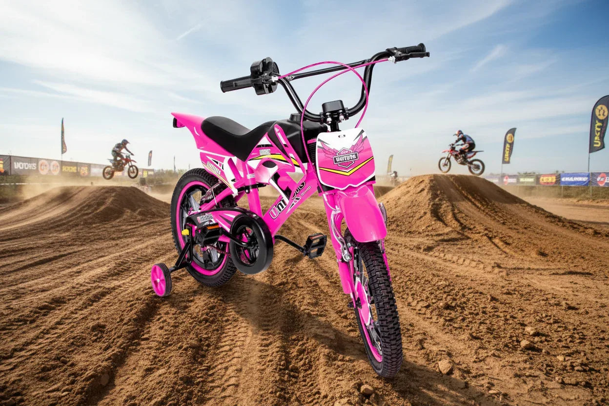 Bike Moto Cross Rosa Aro 16 UniToys - Loja Do Thor