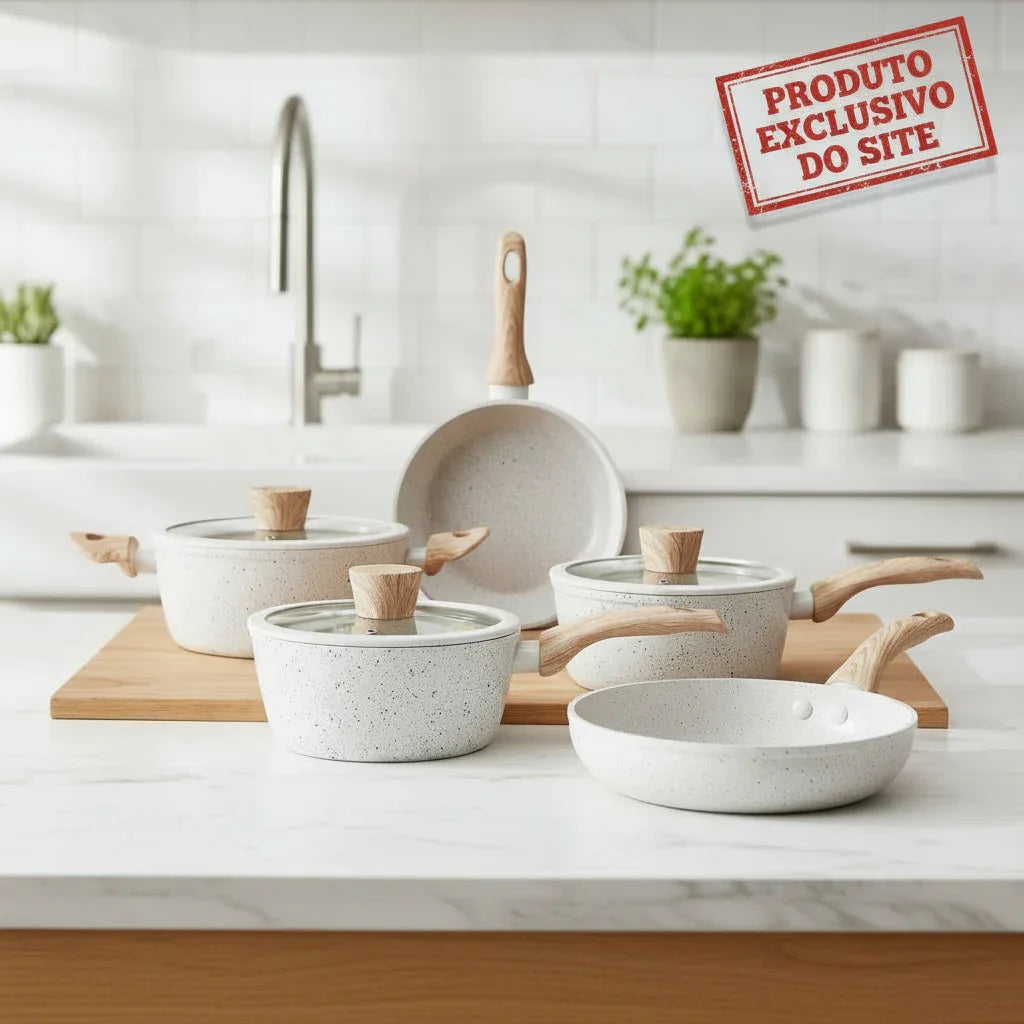 Jogo De Panelas Brinox Antiaderente Sirius 4 Pç Vanilla - Loja Do Thor