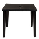Mesa Plastica Quadrada Desmontavel Mor Preta