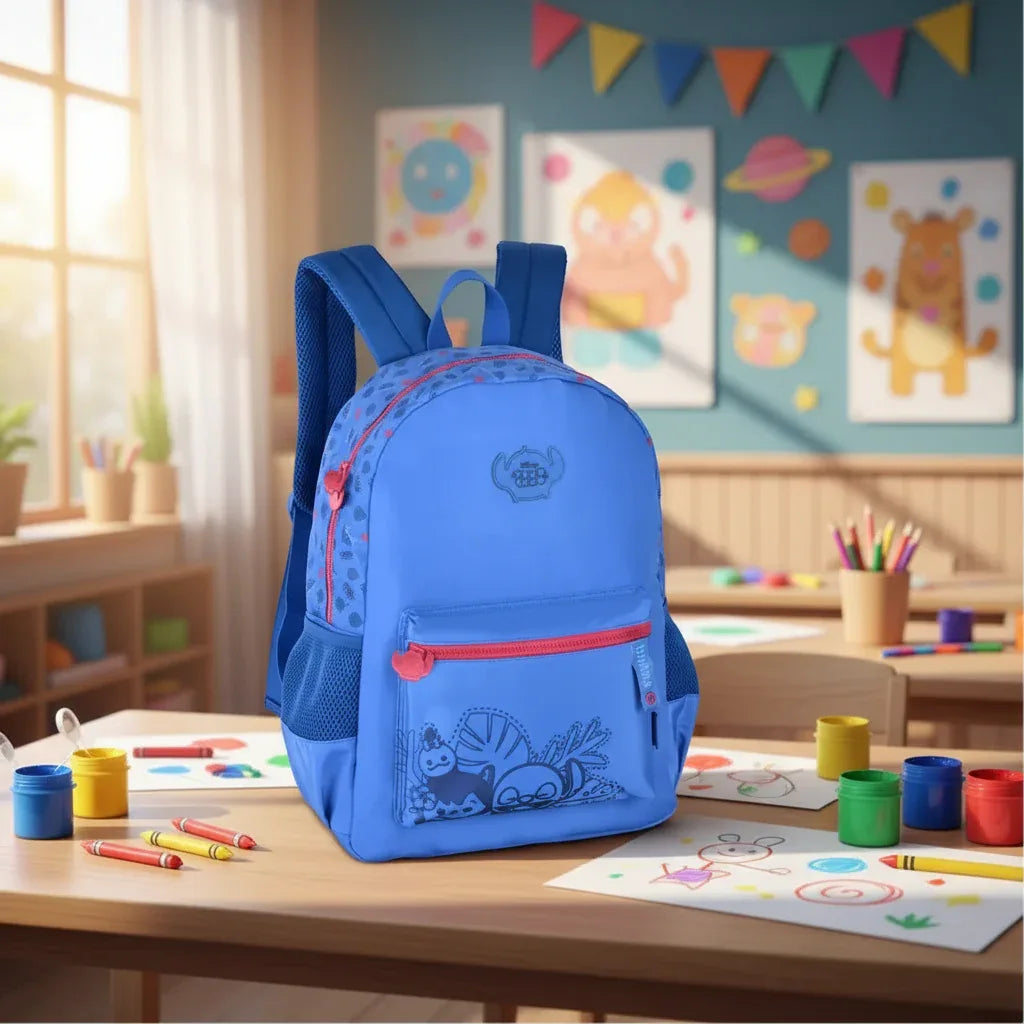 Mochila De Costas Stitch Azul Escuro 17,5 TS24632 - Loja Do Thor