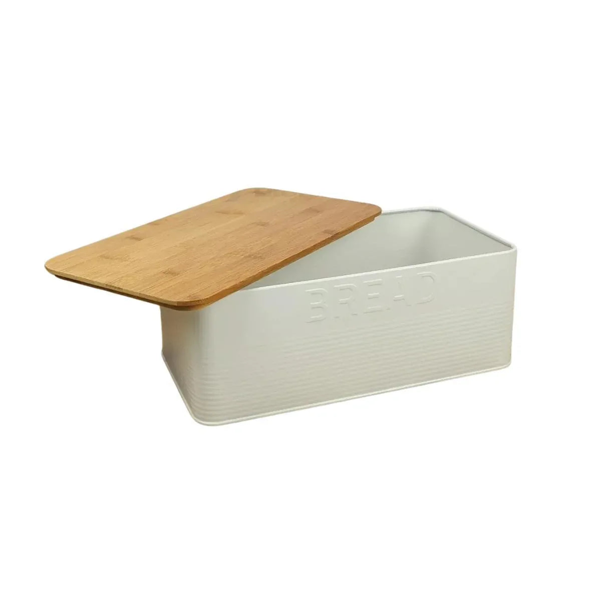 Conjunto Porta Pão Bambu 3 Potes White Bh23353 - Loja Do Thor