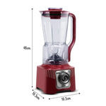 Liquidificador Power Max Carmim XXL 1200W 220V LN55W5B2 LN86 - Loja Do Thor