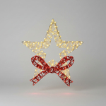 Armação Estrela Dourada C/ Laço 170 LEDs Bivolt – Global