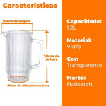 Jarra De Vidro 1,2L - Hauskraft JARR030/TR