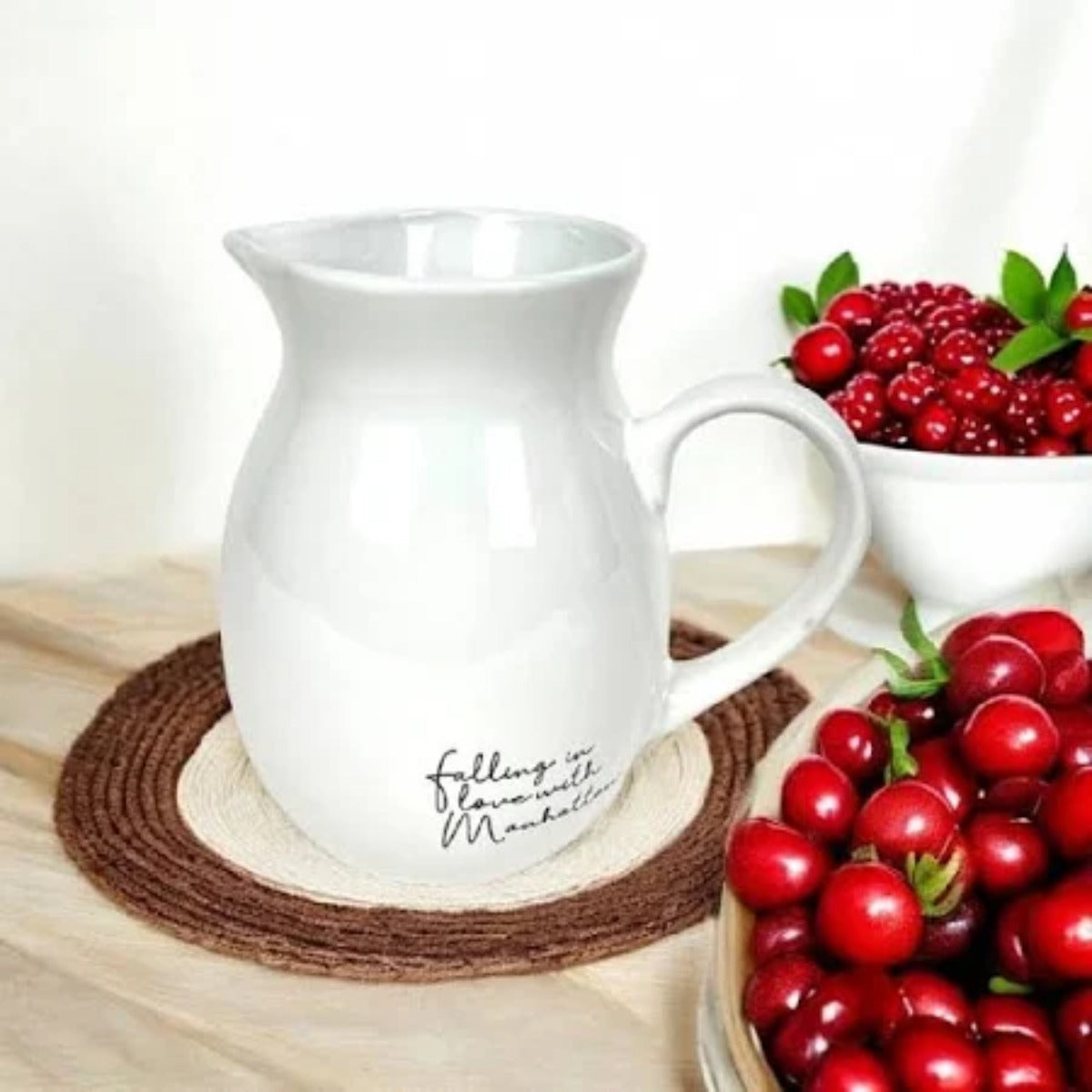 Jarra Cerâmica Manha Hauskraft 1L BRANCO