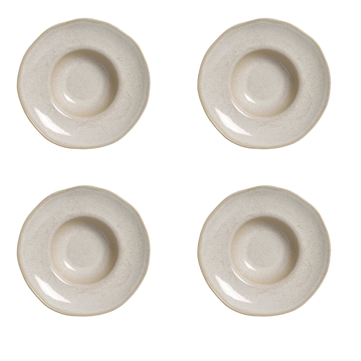 Conjunto  De 4 Pratos Para Massa  Latte  25cm-Porto Brasil