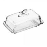 Manteigueira de Cristal Retangular com Tampa Bird -Wolff