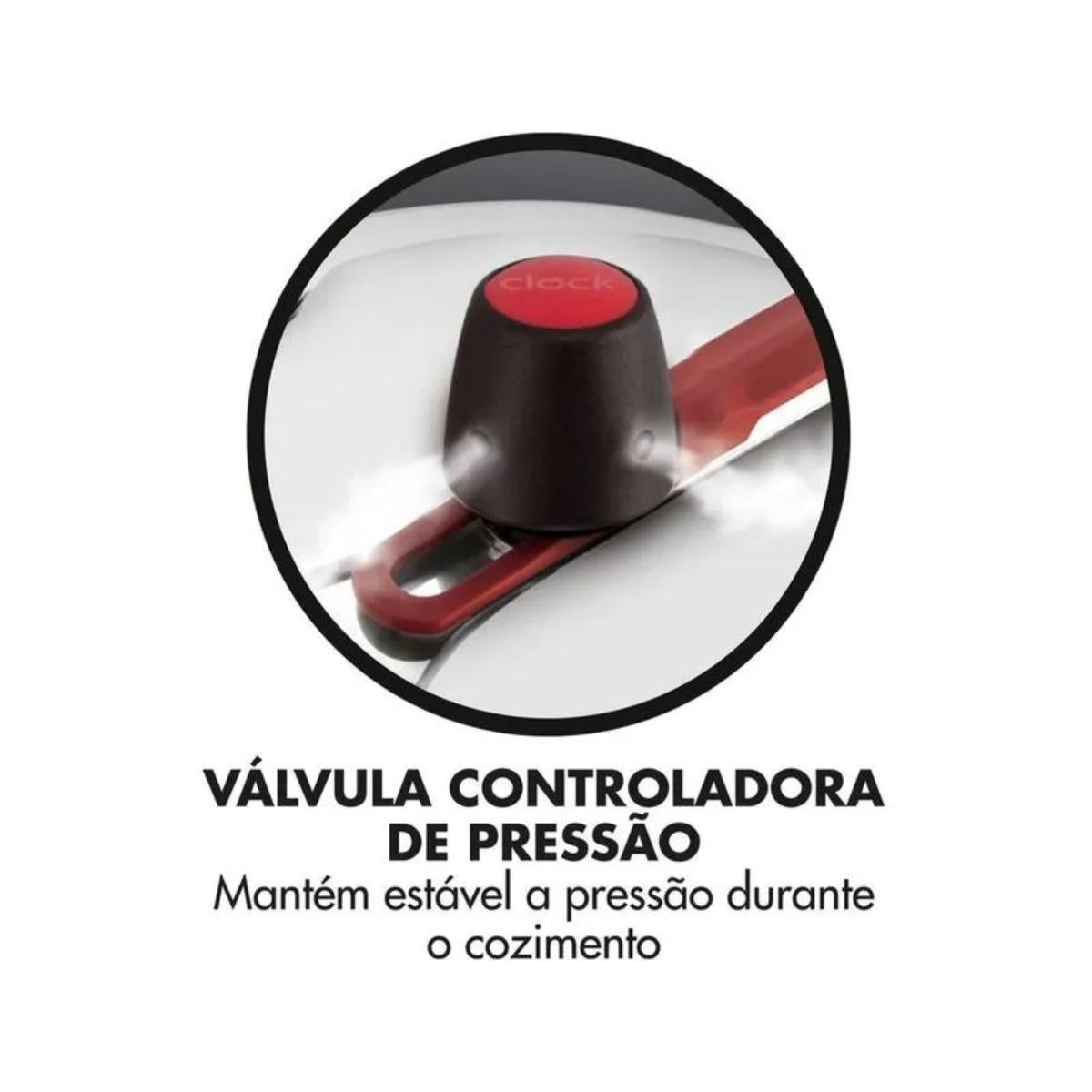 Panela de Pressao Clock Original Fechamento Interno 7L