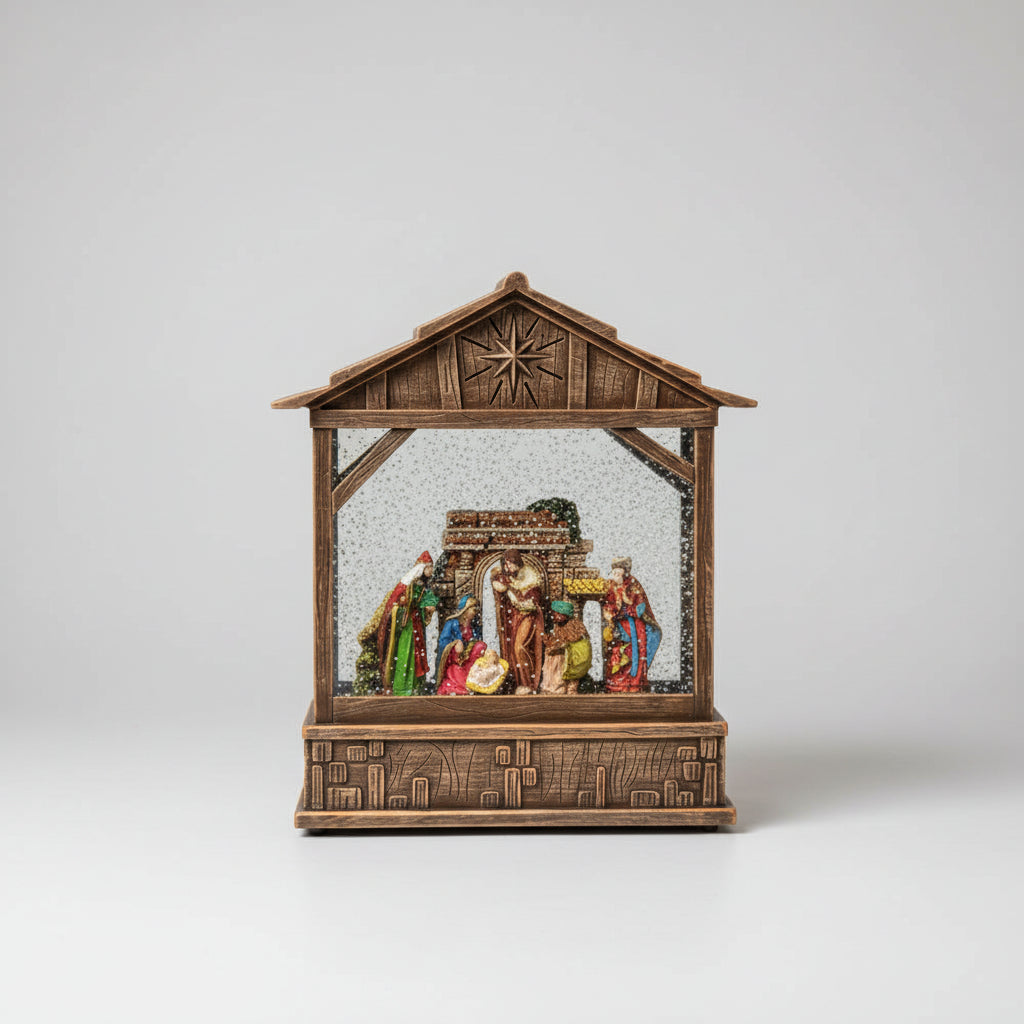 Laterna Presepio Musical e Led 22x25CM - Yangzi