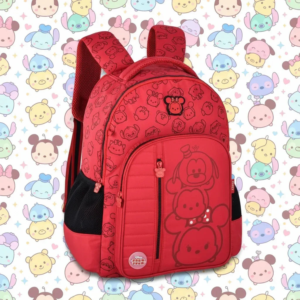Mochila De Costas 17,5 Tsum Tsum Disney Verm Clio Style - Loja Do Thor