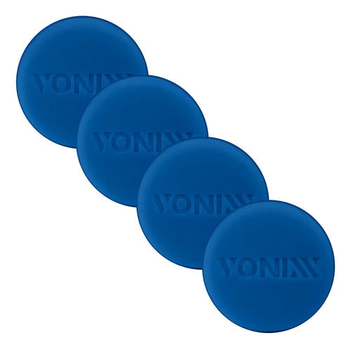 Kit 4 Aplicadores De Espuma P/ Cera Couro Pneus Vonixx