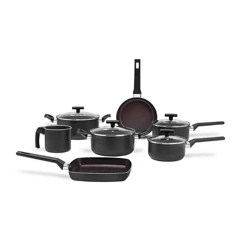 Conjunto Panelas Antiaderente Brinox Preserve Cinza 7 Pecas 7238/101 - Loja Do Thor