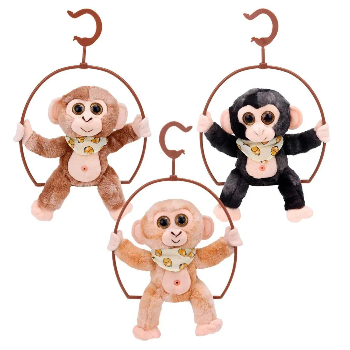 Macaco De Pelucia Com Mecanismo - Caa Toys Sortido - Loja Do Thor