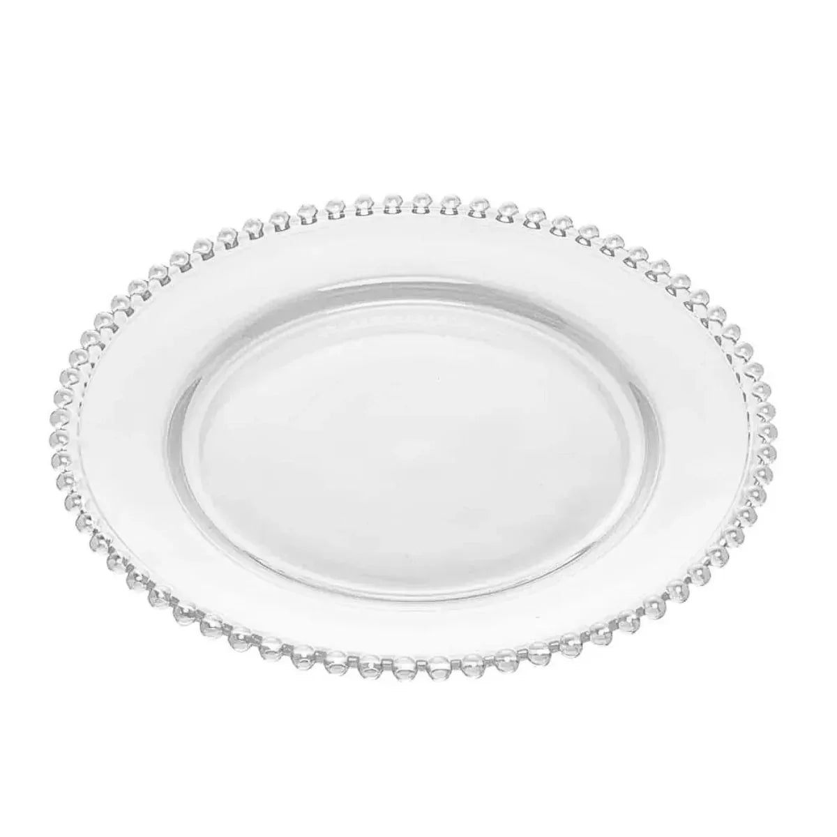 Prato Cristal De Chumbo Pearl 28cm Wolff - Loja Do Thor