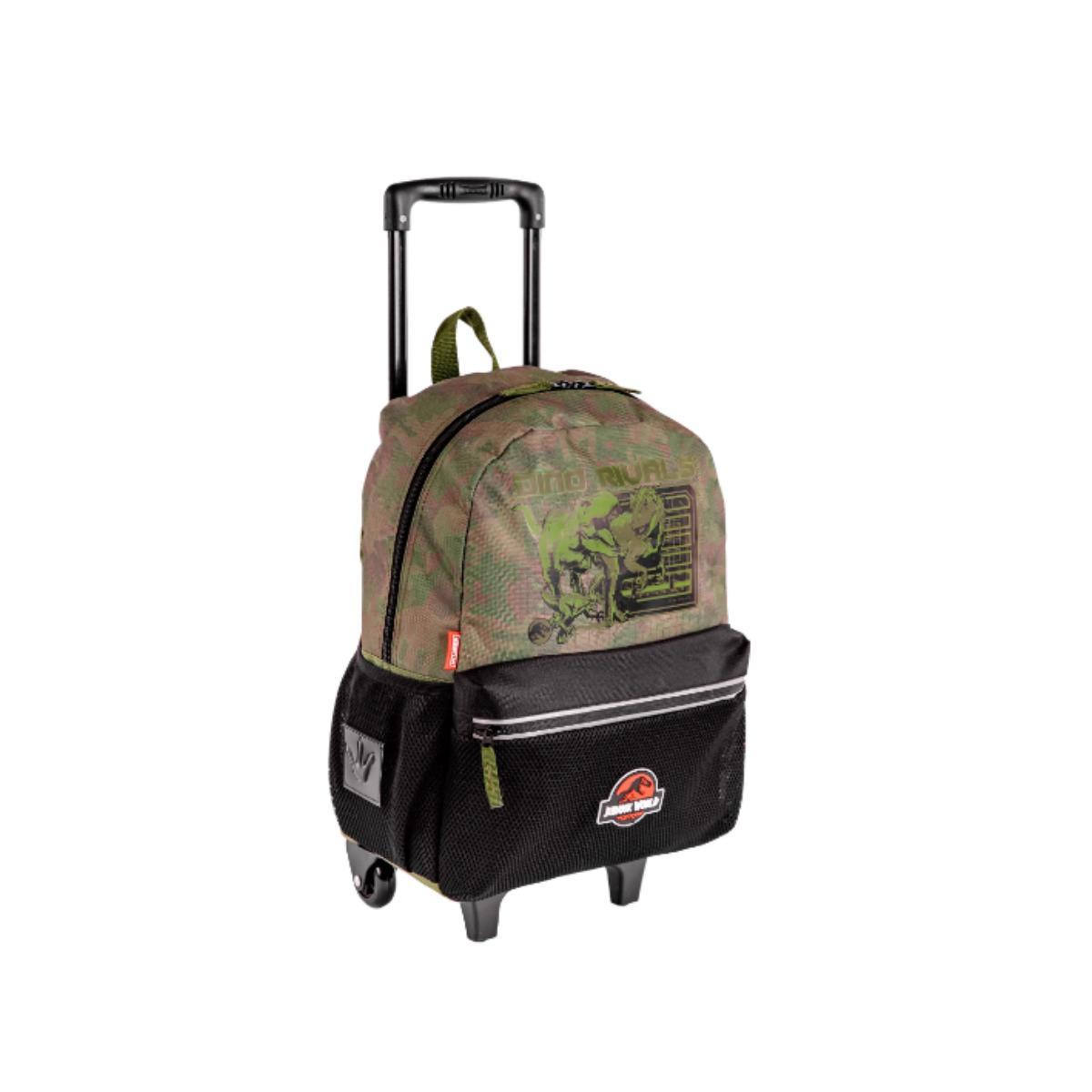 Mochila De Rodinha Grande Jurassic  Plus Rivals Sestini