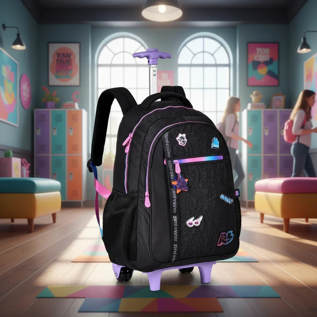 Mochila Escolar Rodinha Rafa E Luiz RL24018 - Loja Do Thor