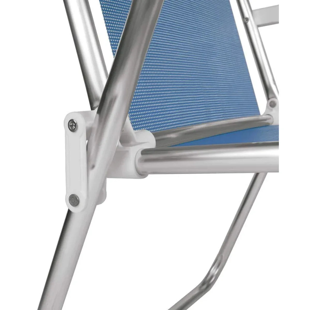 Cadeira Alta Sannet Aluminio Dobravel Resistente Azul - Loja Do Thor