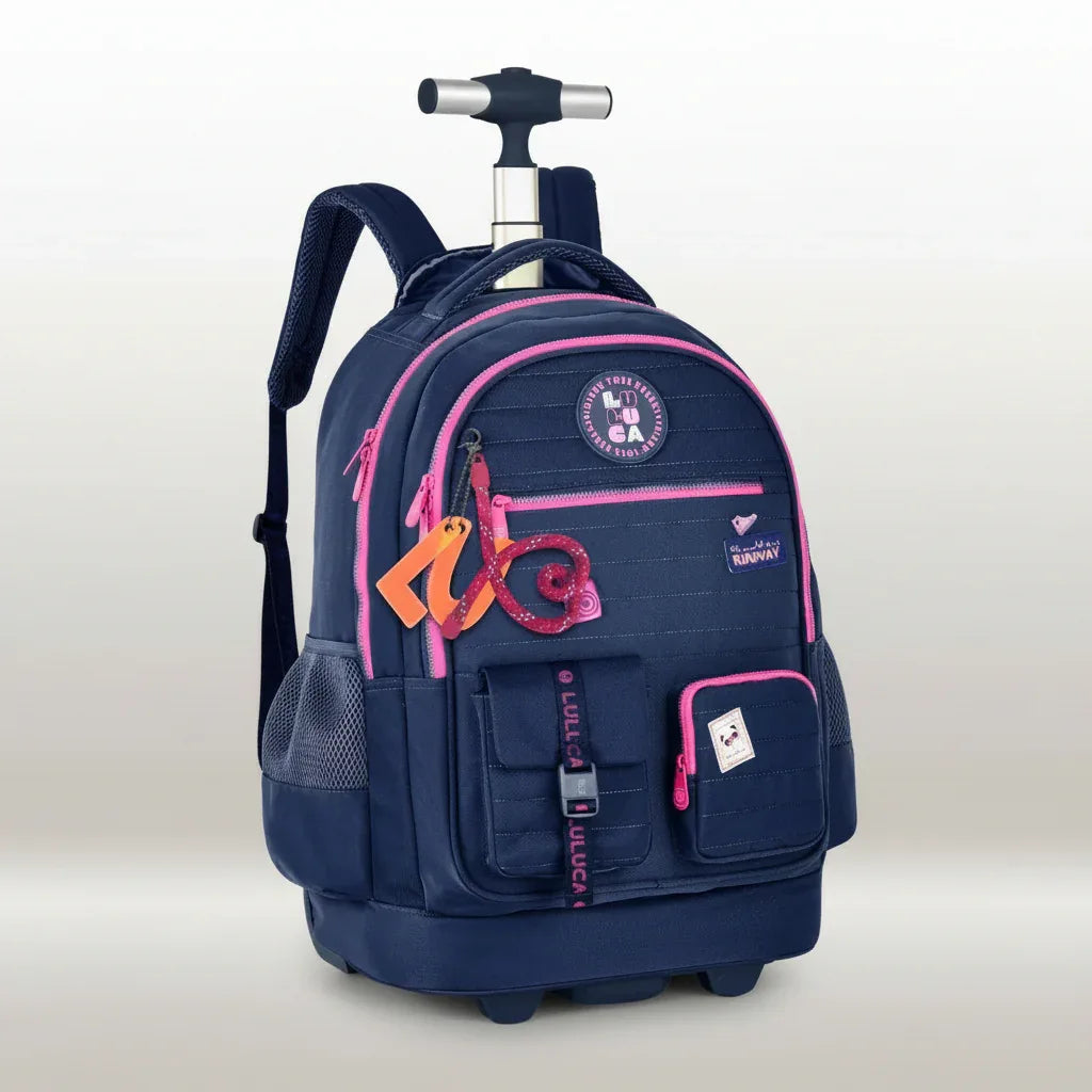 Mochila De Carrinho Oficial Luluca Clio Style Azul- 24634 - Loja Do Thor