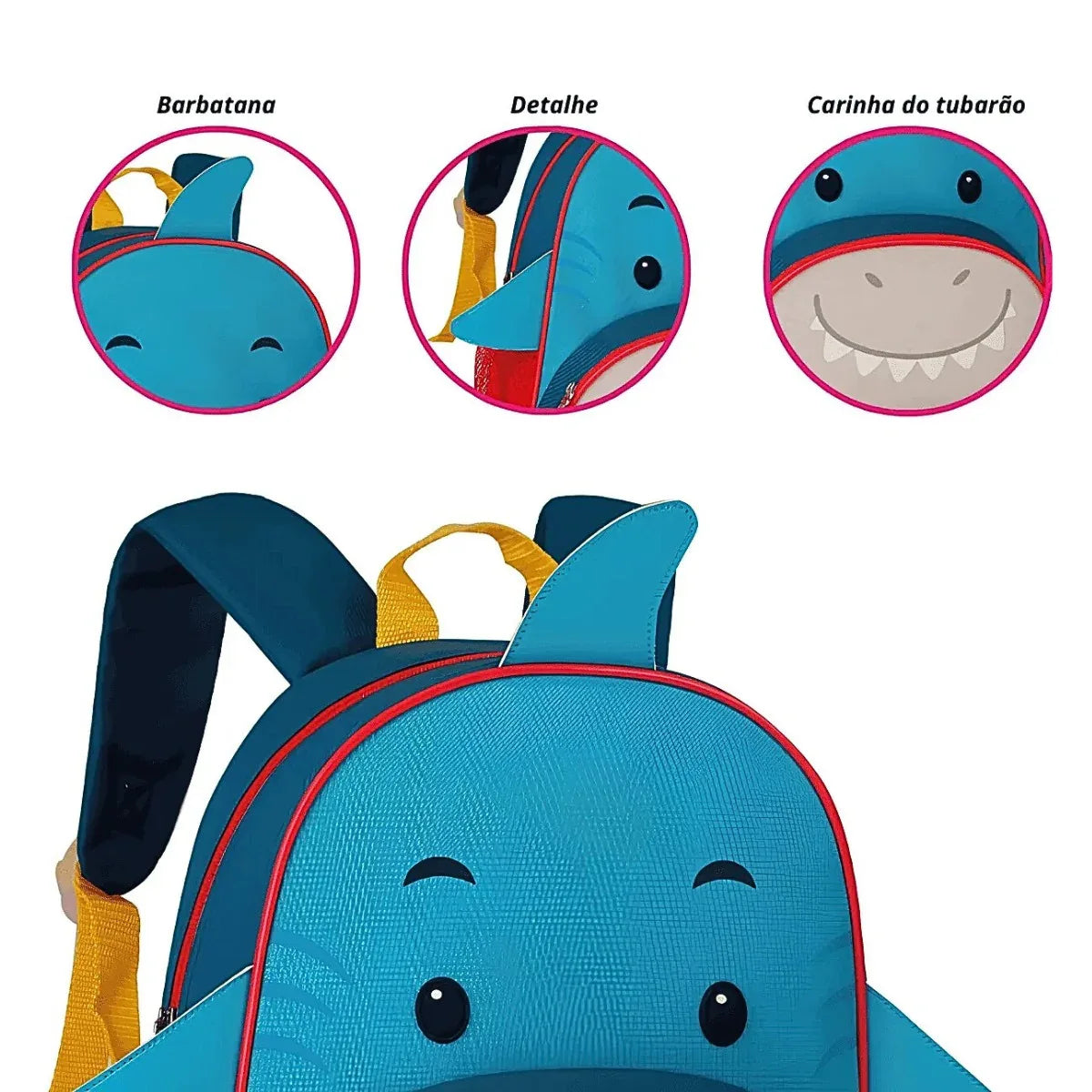 Mochila Costas Clio Pets Tubarao 13 - Clio Style CP2649D - Loja Do Thor