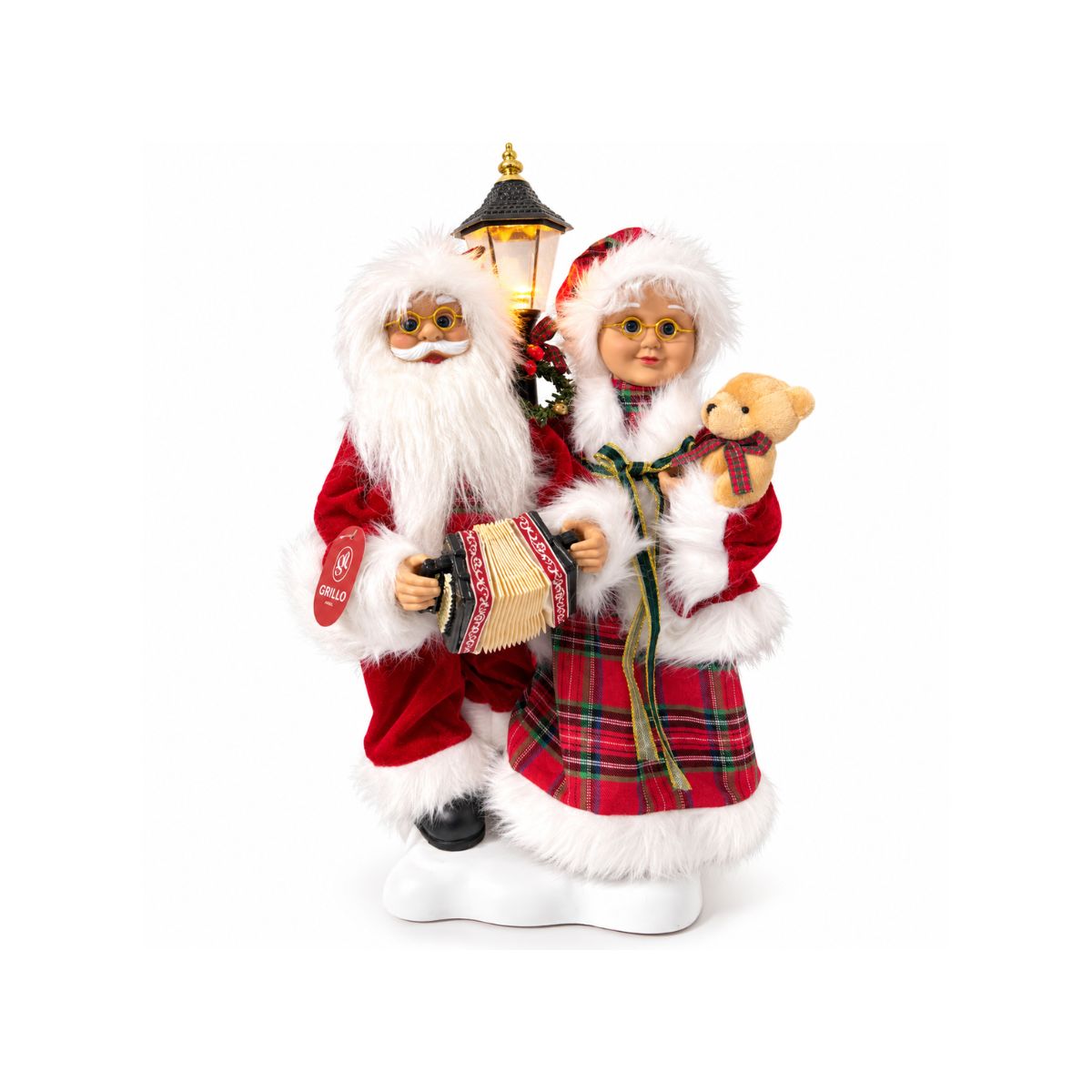 Papai E Mamãe Noel Música e Movimento 54cm - Grillo 66959-035
