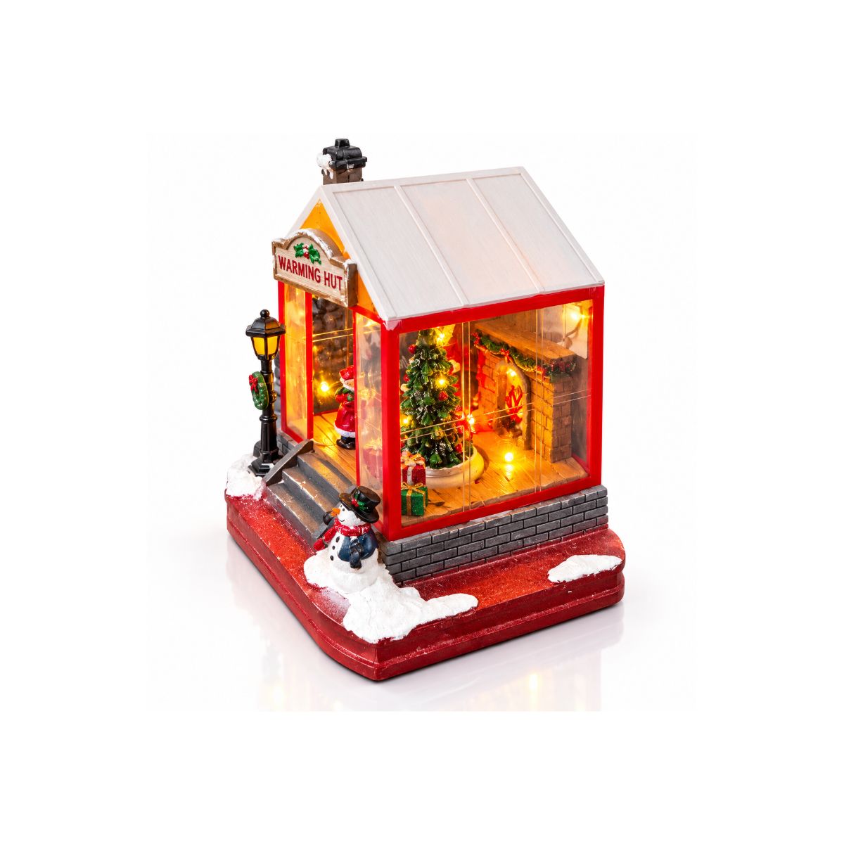 Casa Do Papai Noel Com Luz e Movimento -Grillo