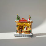 Loja De Natal Com Luz e Movimento 14cm 30410