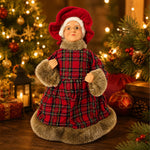 Mamãe Noel Xadrez Vermelho 30 cm - Grillo 65570-009
