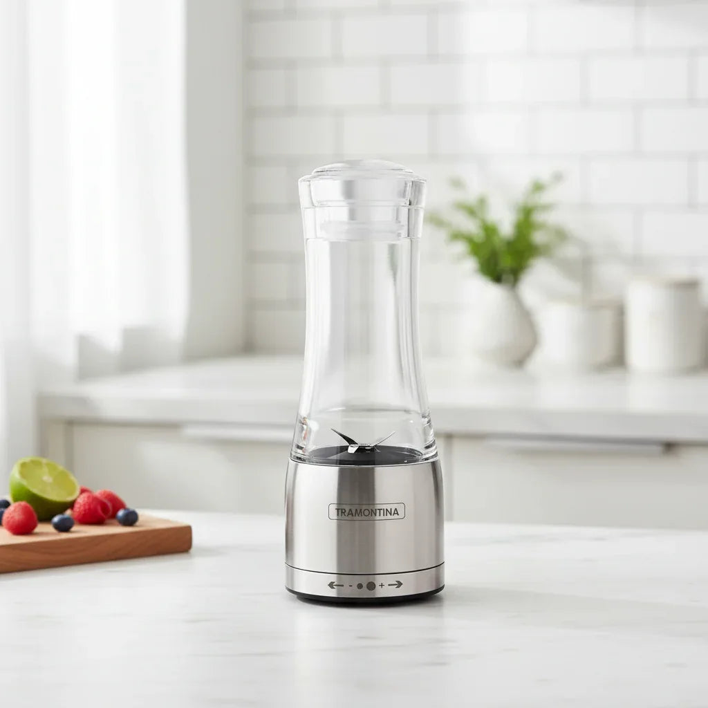 Moedor Aço Inox/Acrilico Sal E Pimenta Realce Tramontina - Loja Do Thor