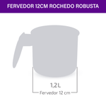 Fervedor Rochedo Robusta Grafite 12cm