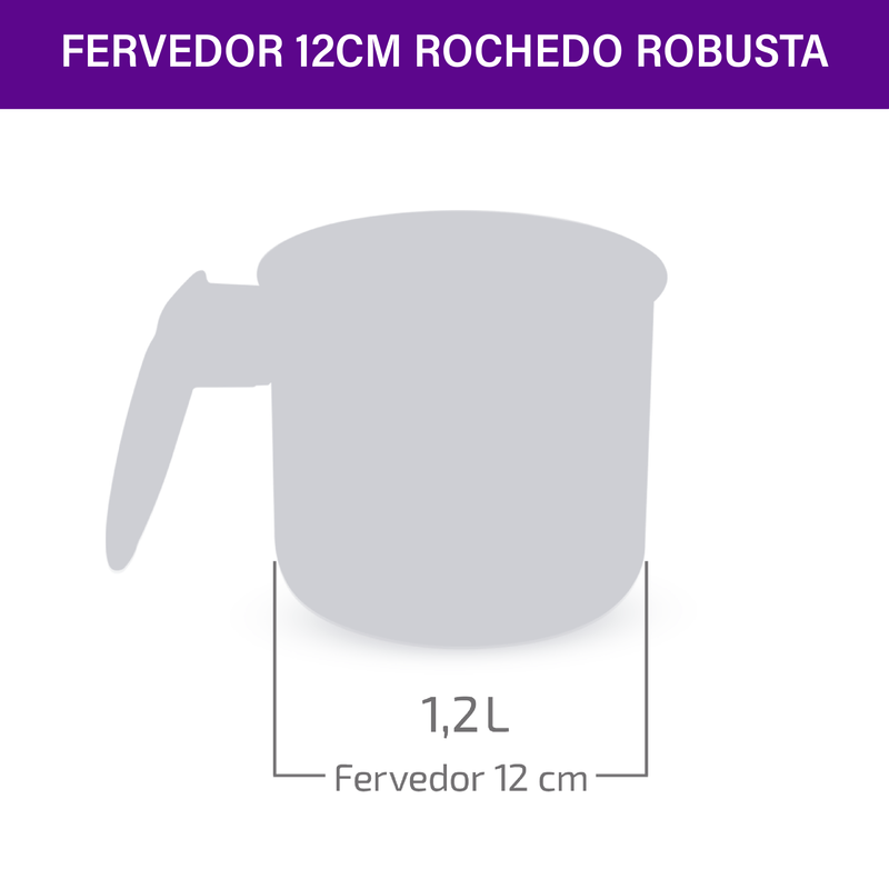 Fervedor Rochedo Robusta Grafite 12cm