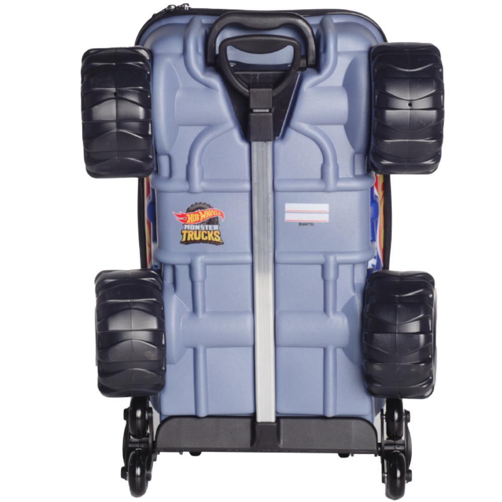 Mochila De Rodinhas 3D Hotwheels Race Monster Trucks