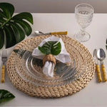 Conjunto 4 Pratos Cristal De Chumbo Pearl 28cm Wolff - Loja Do Thor