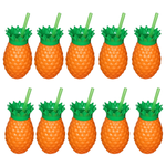 Kit com 10 Copos Abacaxi para Festa Tropical  500ml - Injetemp