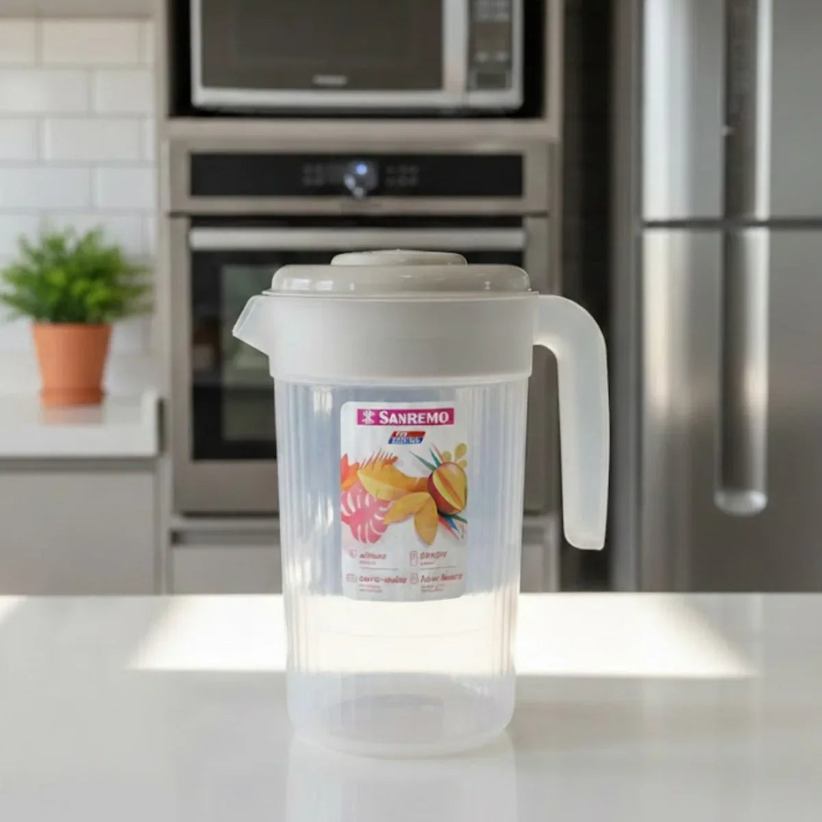 Jarra De Plástico Cinza 2L - Sanremo - Loja Do Thor