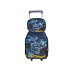 Mochila De Carrinho C/ Lancheira Do Batman Azul - Luxcel - Loja Do Thor