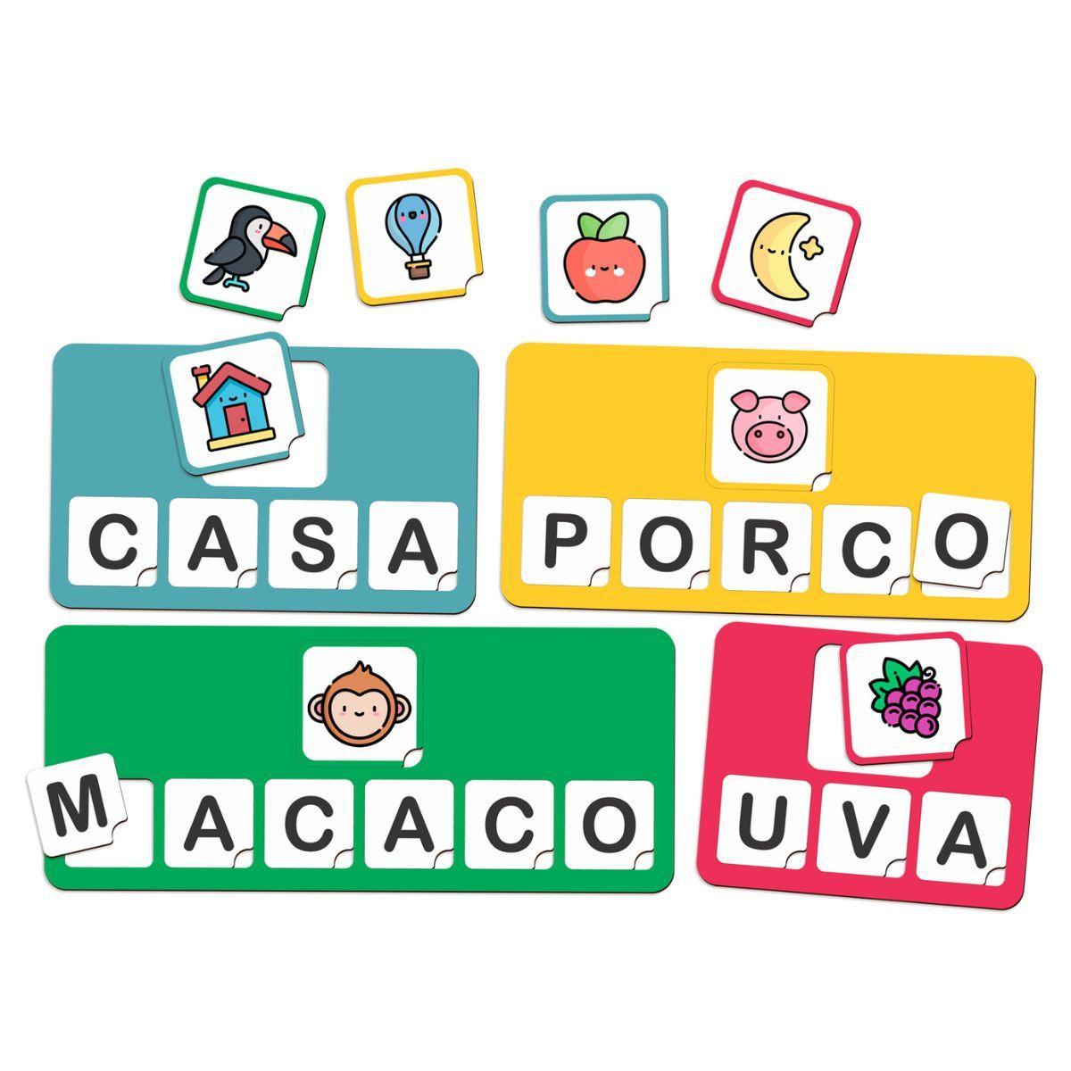 Jogo De Alfabetizacao Formar Palavras Com Letras Do Alfabeto