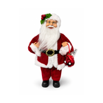 Papai Noel  Com Bola Vermelha 30 cm - Florarte A0729-001