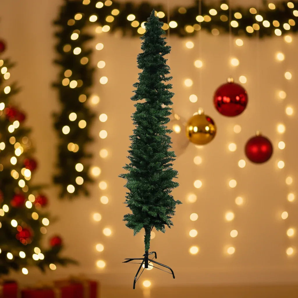 Arvore De Natal 2,1m Boston Slim 460 TIPS C/Base Metal 49465 - Loja Do Thor