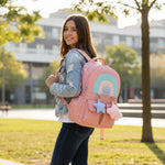 Mochila Infantil Up4You Arco-Ris Rosa 17L