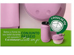 Conjunto Garrafa 250ML C/ Pote Leite Em Pó Sanremo SR100162 - Loja Do Thor